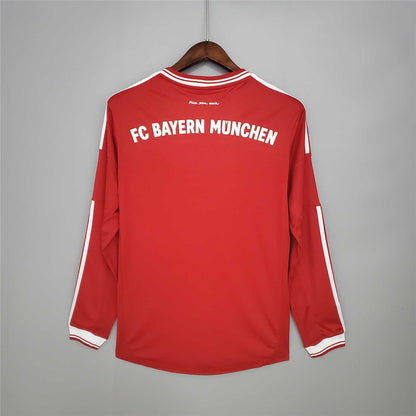 2013/2014 Retro Bayern Munchen Champions League Home Jersey Long Sleeve