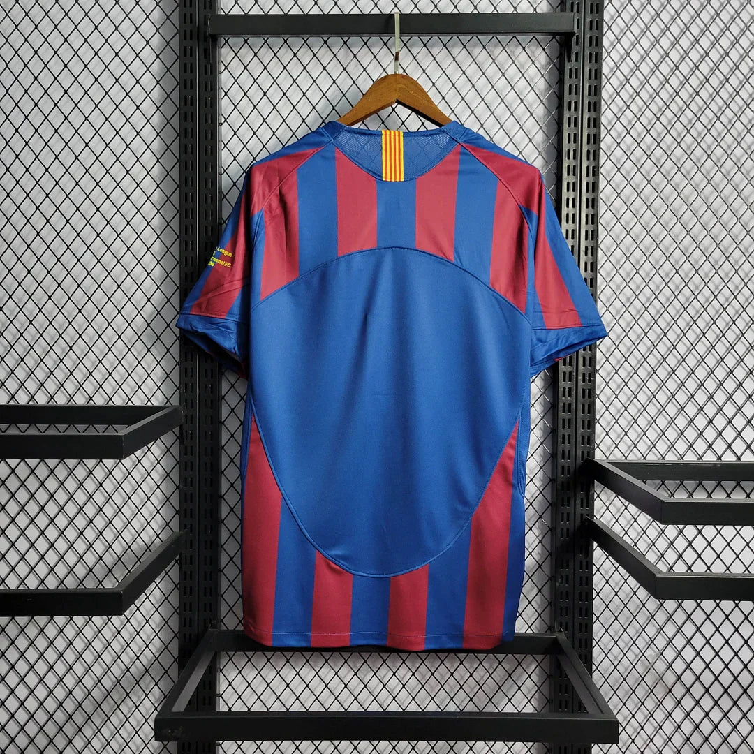 2005/2006 Retro Barcelona Home UEFA Champions League Jersey