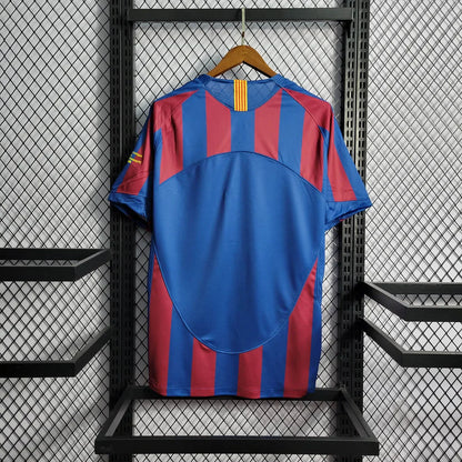 2005/2006 Retro Barcelona Home UEFA Champions League Jersey