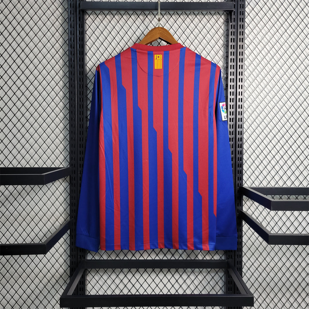 2011-2012 Retro Barcelona Home Jersey Long Sleeve