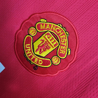 2007-2008 Manchester United Retro Home Kit Long Sleeve