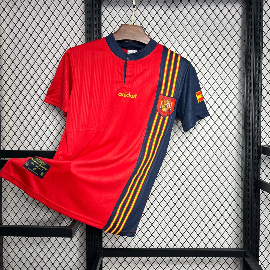 1996 Retro Spain Home Jersey