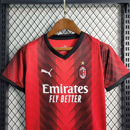 2023/2024 AC Milan Home Jersey Kids Size