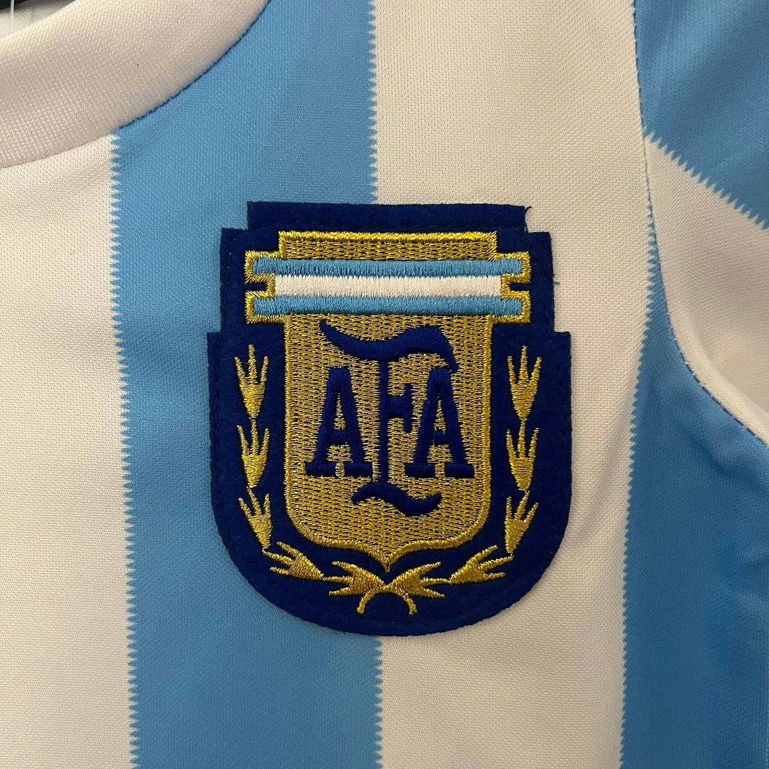 1986 Retro Argentina Home Kit Kids Size