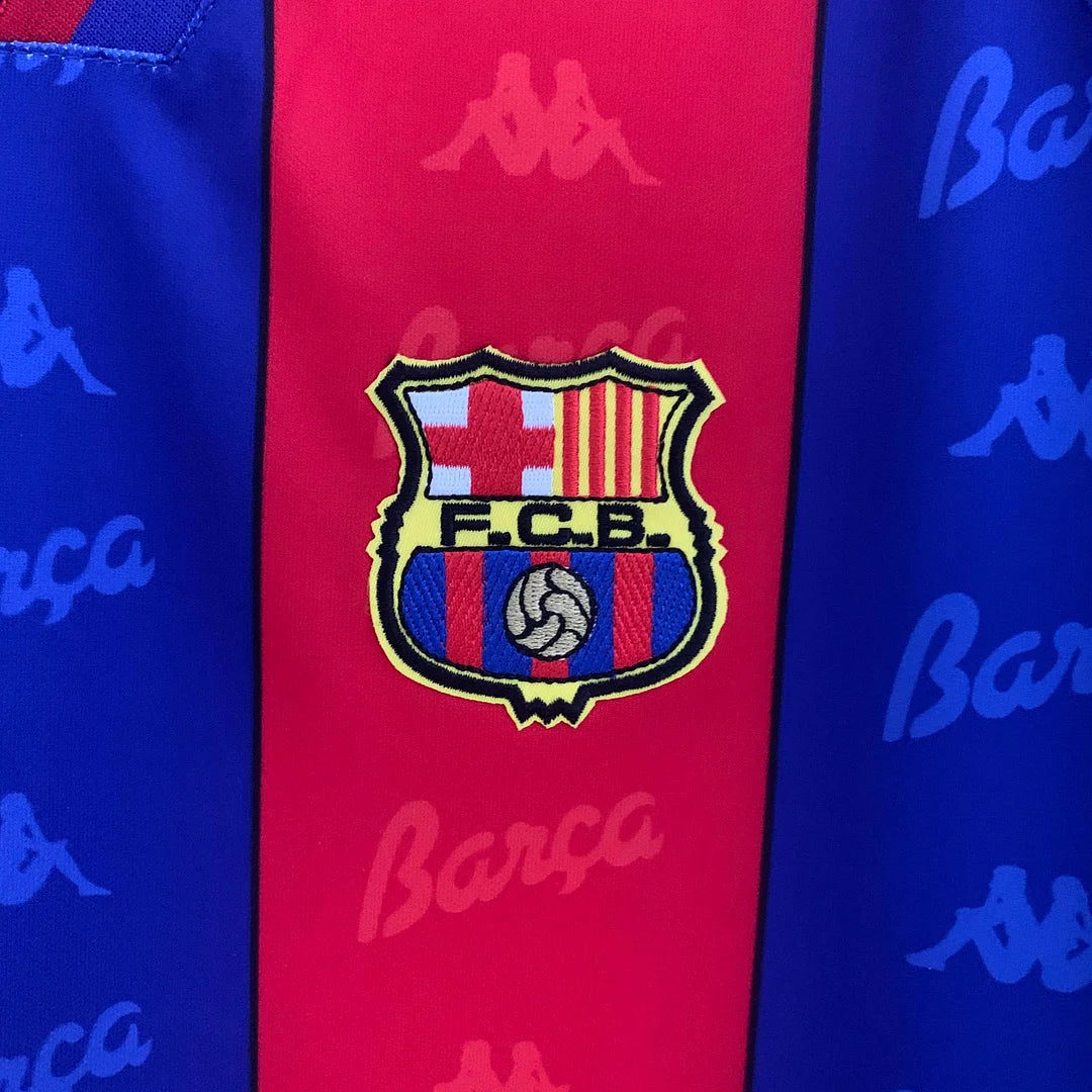 1995-1997 Retro Barcelona Home Jersey Long Sleeve