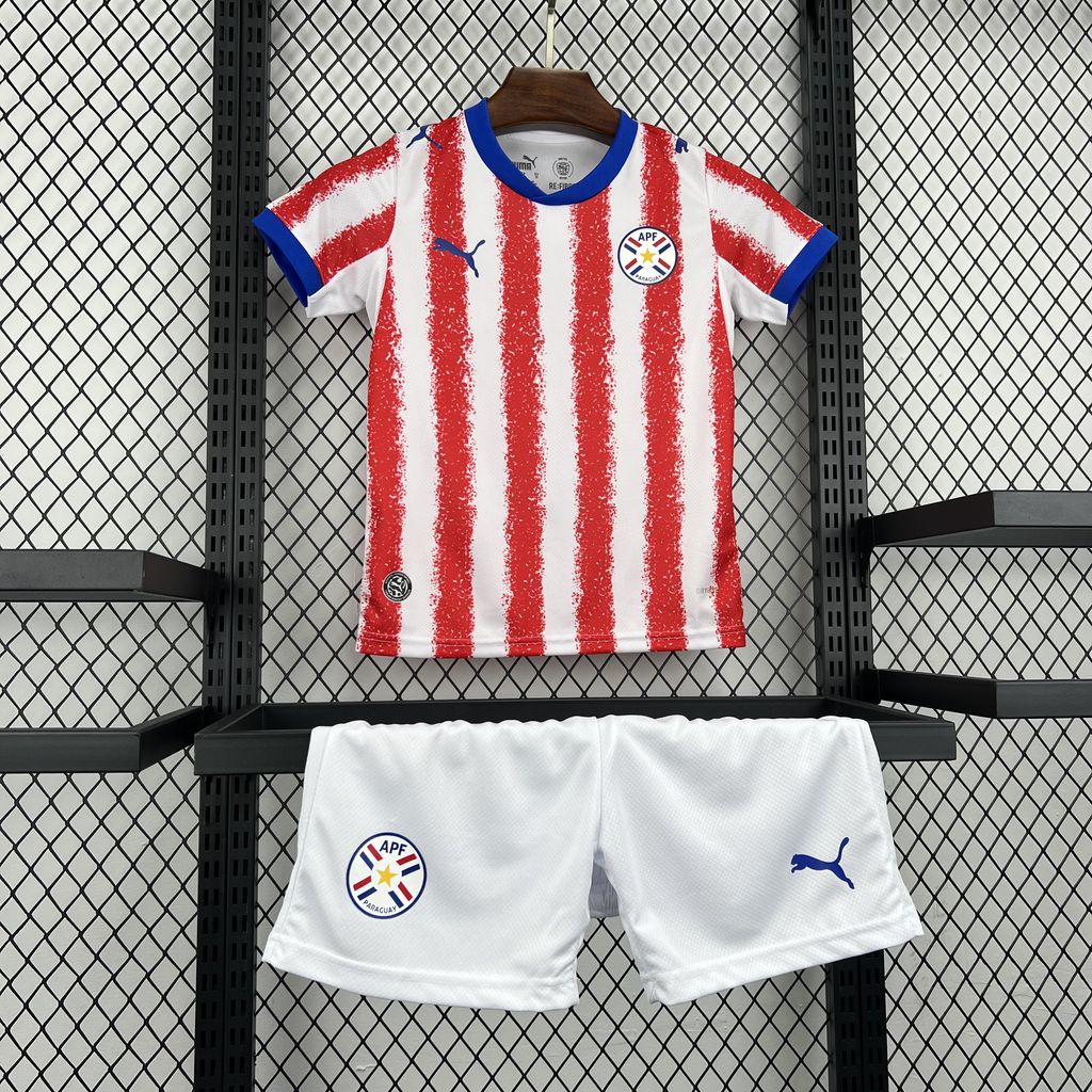 2026 Paraguay Home World Cup Kit Kids Size