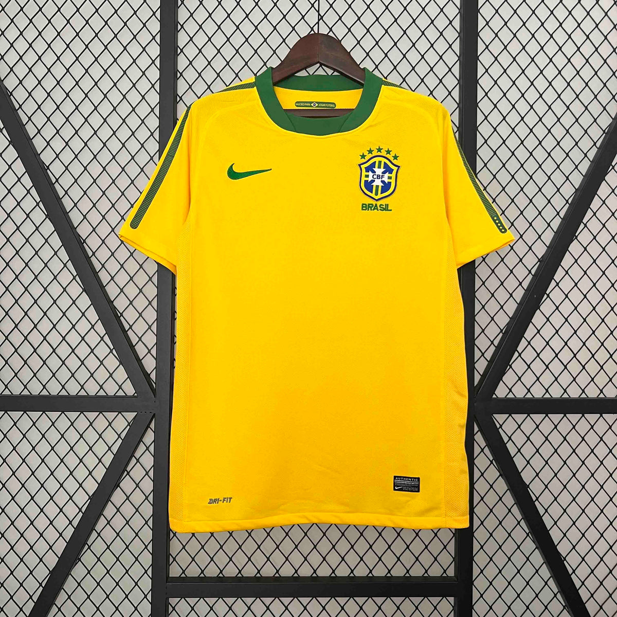 2010 Retro Brazil Home Jersey