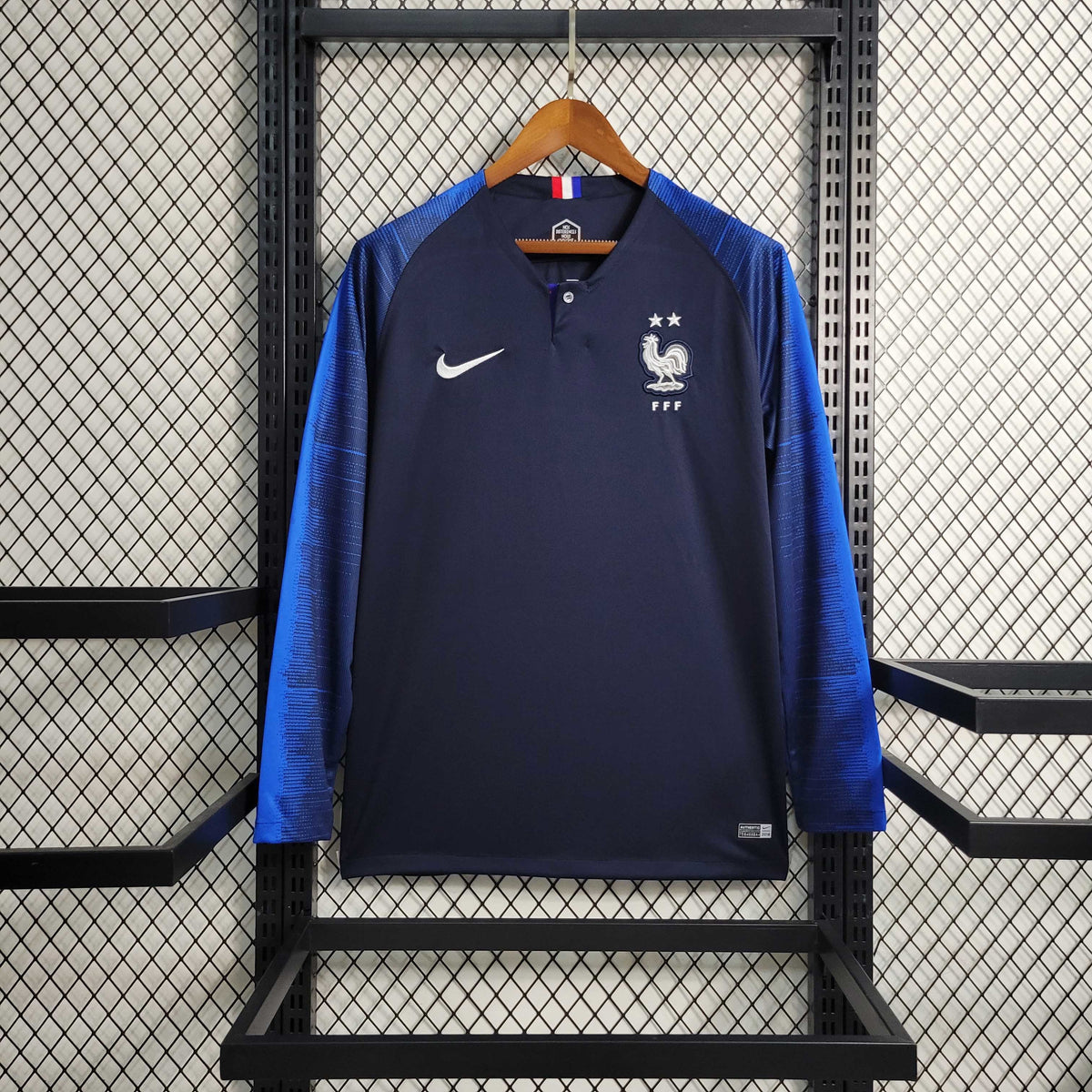 2018 Retro FIFA World Cup France Home Long Sleeve