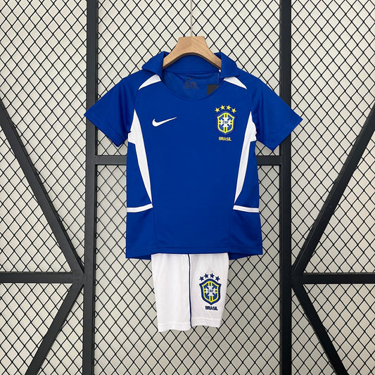 2002 Retro Brazil Away Kids Size