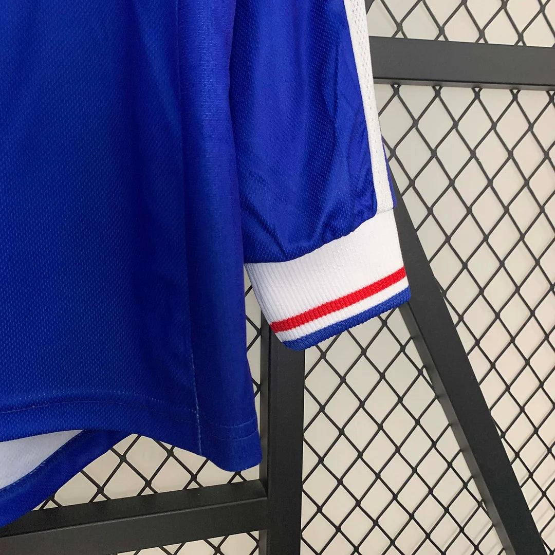 1998 Retro France Home Jersey Long Sleeve