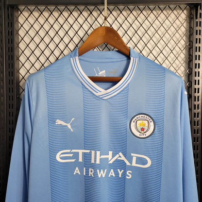 2023/2024 Manchester City Long Sleeve Home Kit