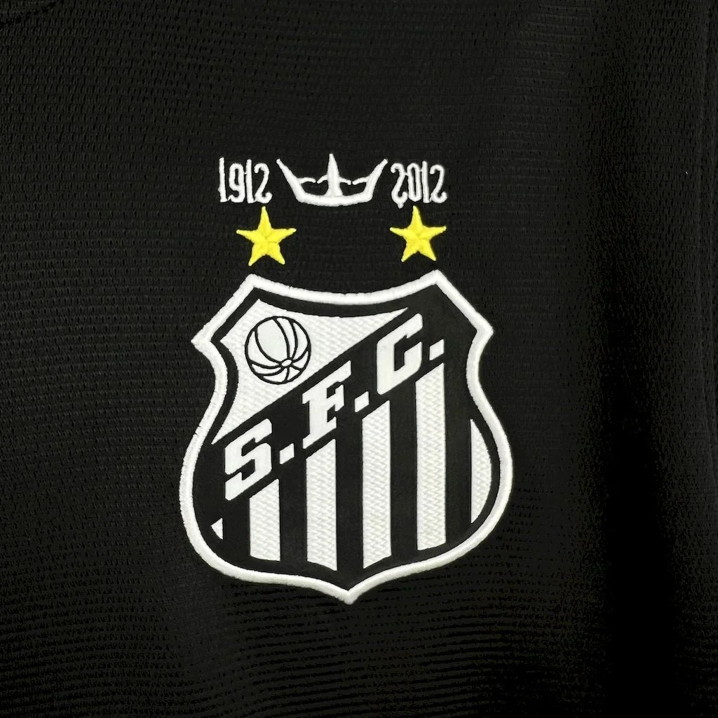2012 Retro Santos Home Jersey Black Limited Jersey