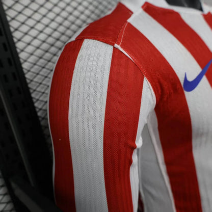 2025/2026 Atletico Madrid Home Long Sleeve