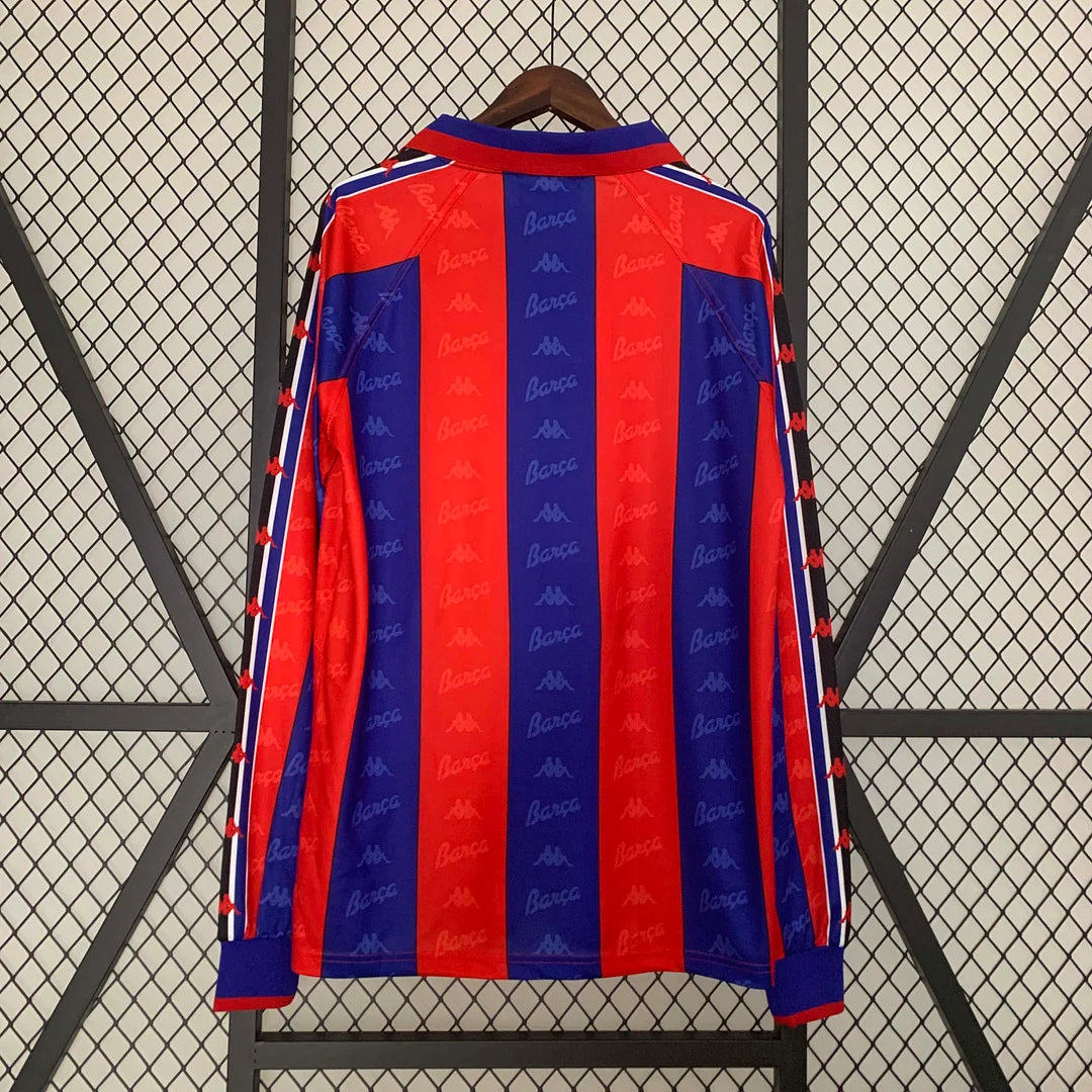 1995-1997 Retro Barcelona Home Jersey Long Sleeve