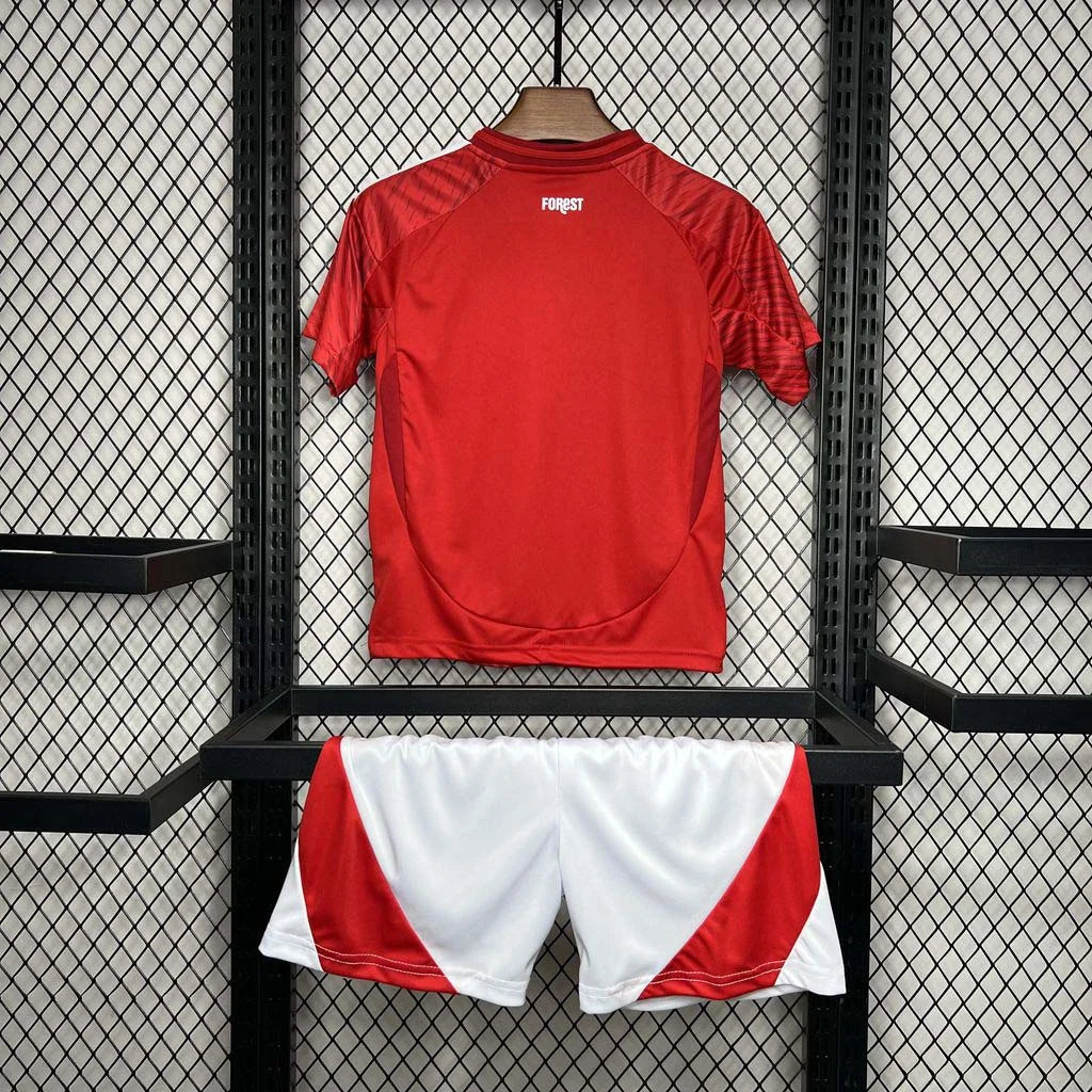 2024-2025 Nottingham Forest Home Kit Kids Size