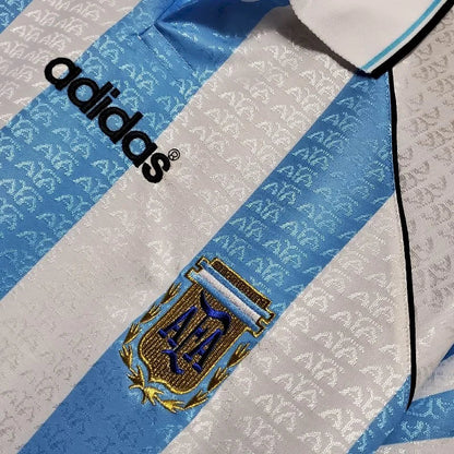 1996 Retro Argentina Home Jersey