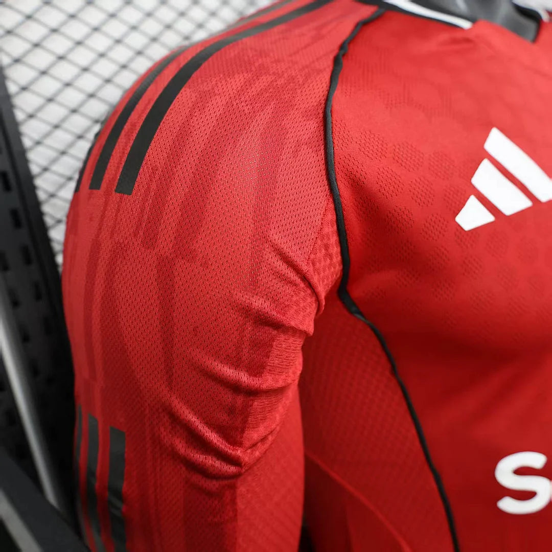 2025/2026 Manchester United Home Long Sleeve