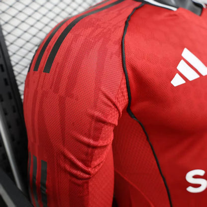 2025/2026 Manchester United Home Long Sleeve