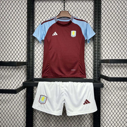 2024-2025 Aston Villa Home Kit Kids Size