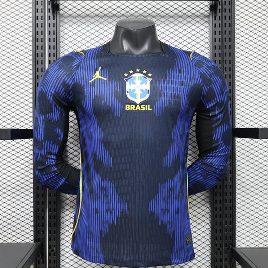 2026 Brazil Away World Cup Kit Long Sleeve Player Version