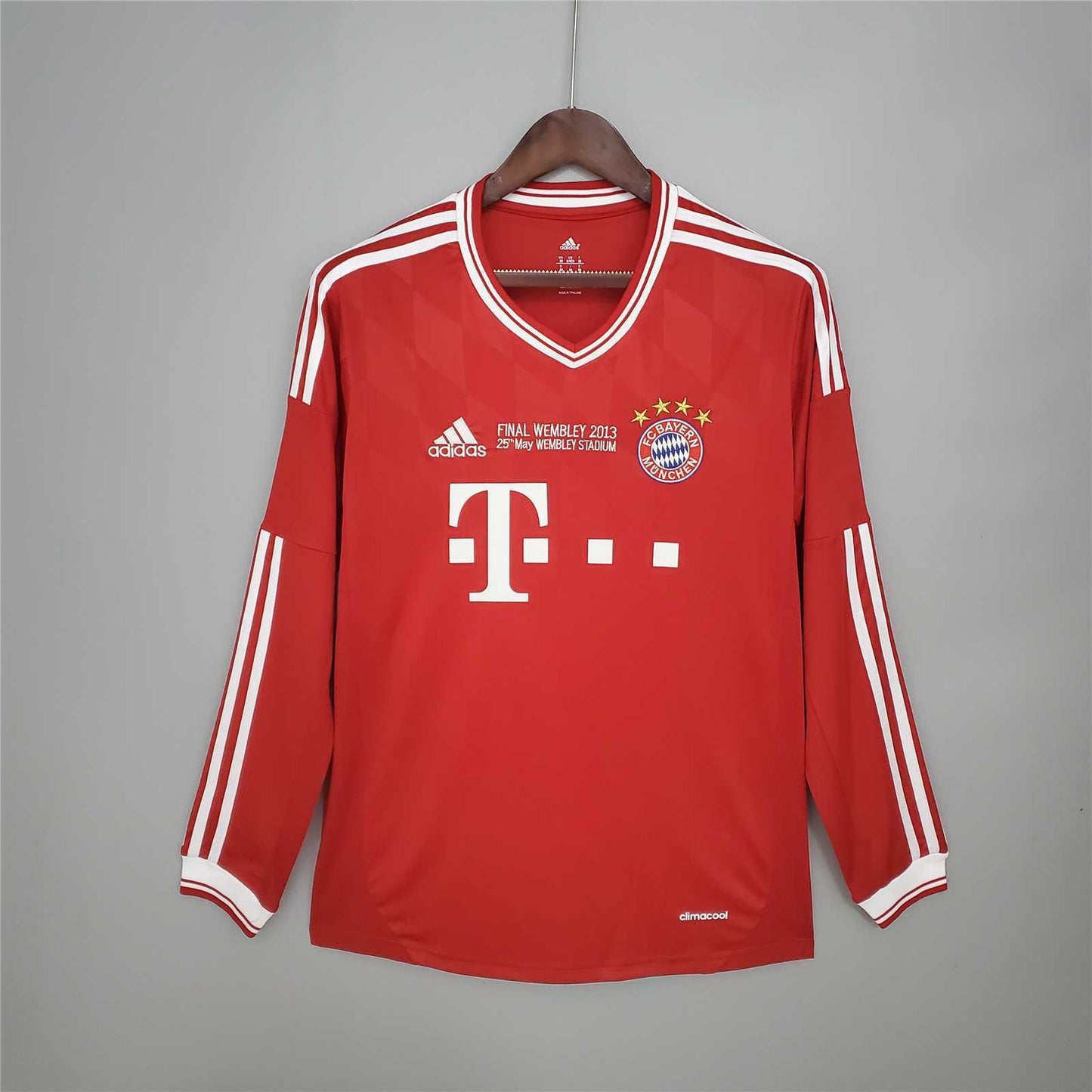 2013/2014 Retro Bayern Munchen Champions League Home Jersey Long Sleeve