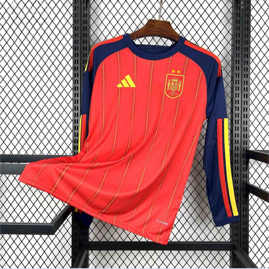 2026 Spain 2 Stars Home World Cup Kit Long Sleeve Fan Version