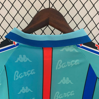 1995-1997 Retro Barcelona Away Jersey Long Sleeve