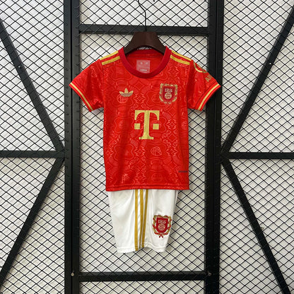 Bayern Munchen 2025/2026 125th Anniversary Edition Red Kids Size