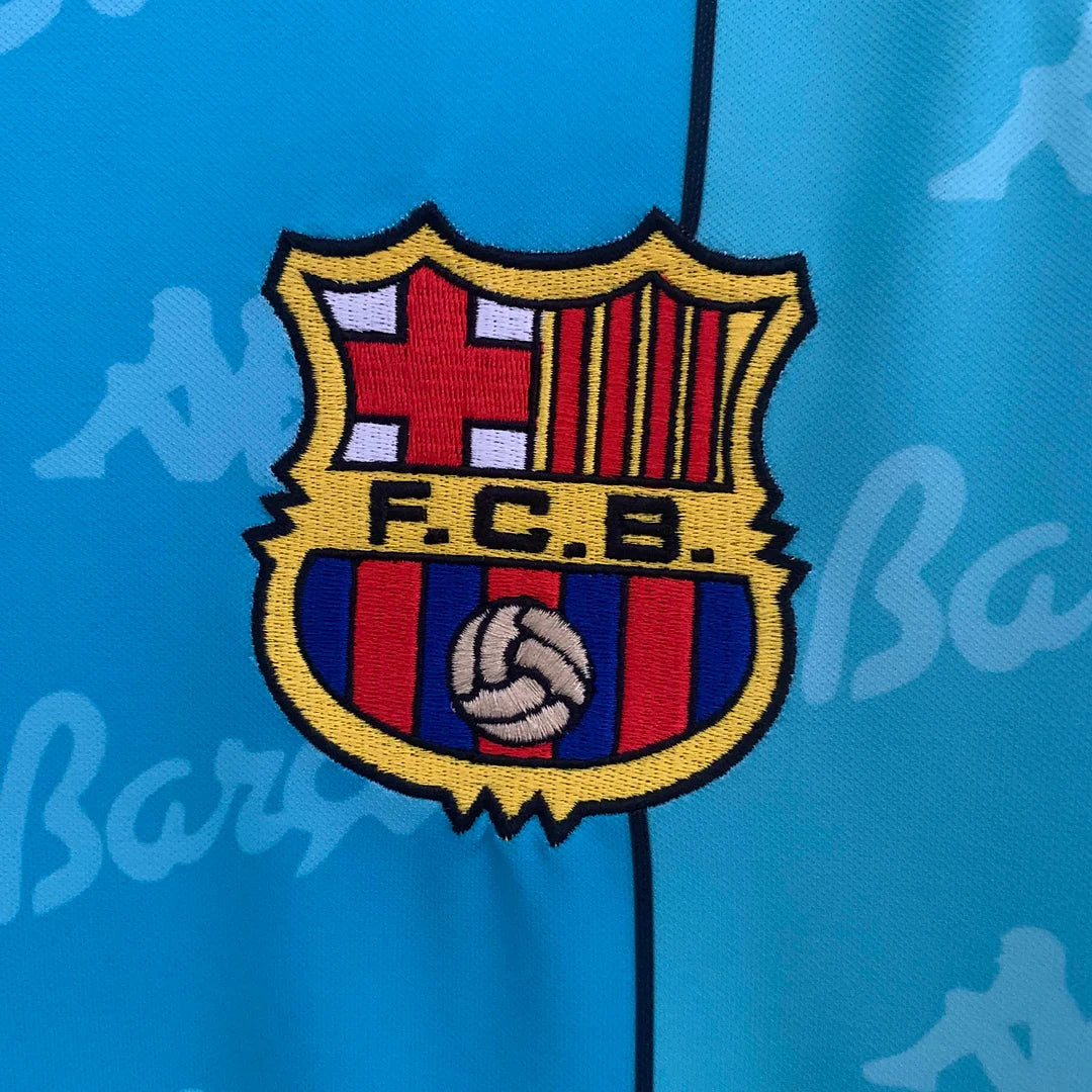 1995-1997 Retro Barcelona Away Jersey Long Sleeve