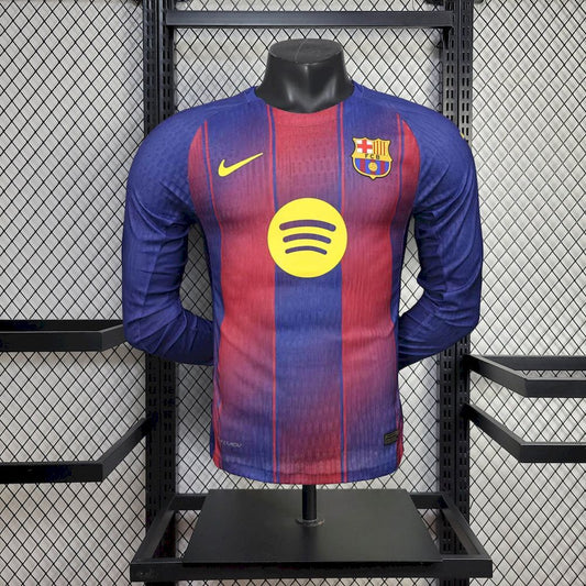 2025/2026 Barcelona Home Kit Long Sleeve