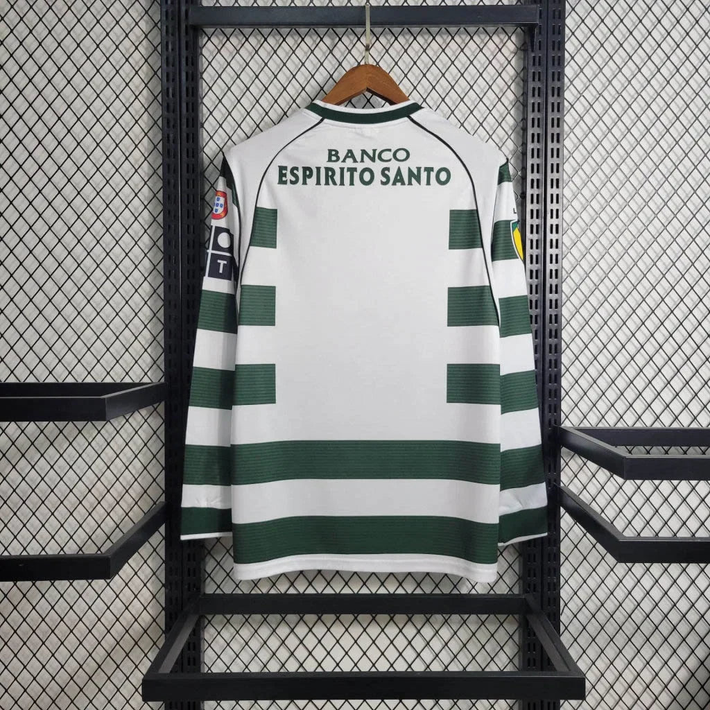 2001/2003 Retro Sporting Lisbon Home Jersey Long Sleeve