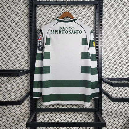 2001/2003 Retro Sporting Lisbon Home Jersey Long Sleeve