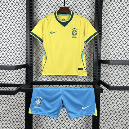 2026 Brazil Home World Cup Kit Kids Size