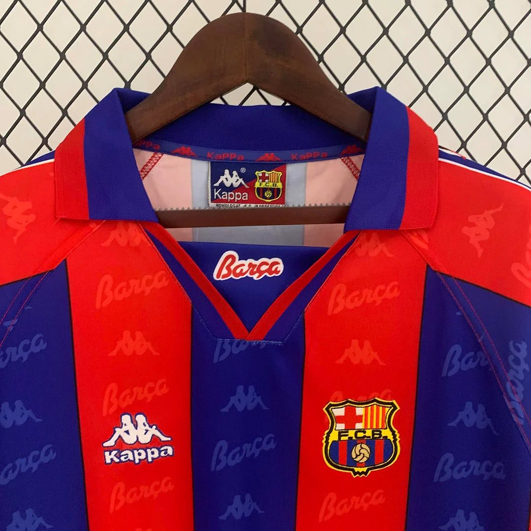 1995-1997 Retro Barcelona Home Jersey Long Sleeve