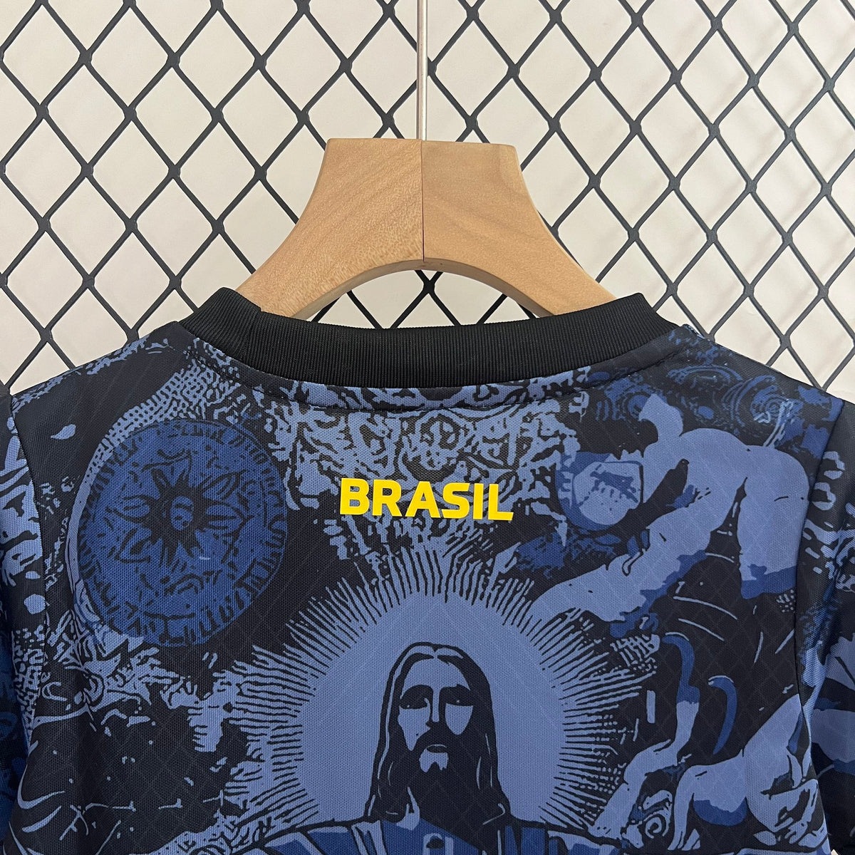 Brazil ”Jesus” Blue Limited Jersey Kids Size