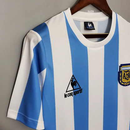 1986 Retro Argentina Home Jersey
