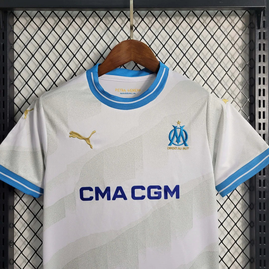 2023/2024 Olympique de Marseille Home Kit Kids Size