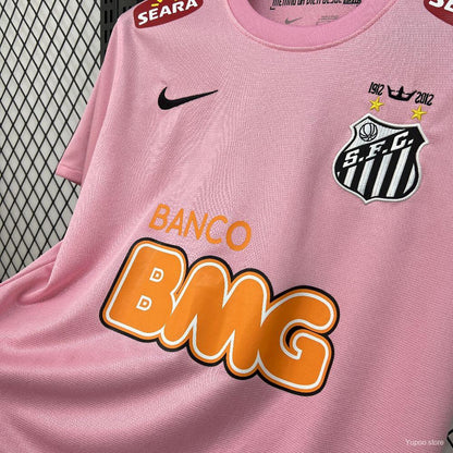2012 Retro Santos Home Jersey Pink Limited Jersey