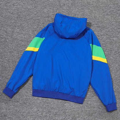 Brazil Blue and Green x Yellow Windbreaker