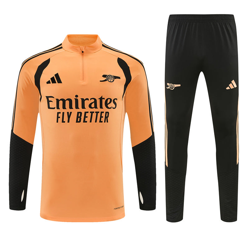 2026/2027 Arsenal Orange and Black Tracksuit