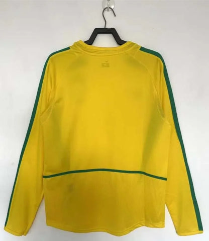 2002 Retro Brazil Home Jersey Long Sleeve