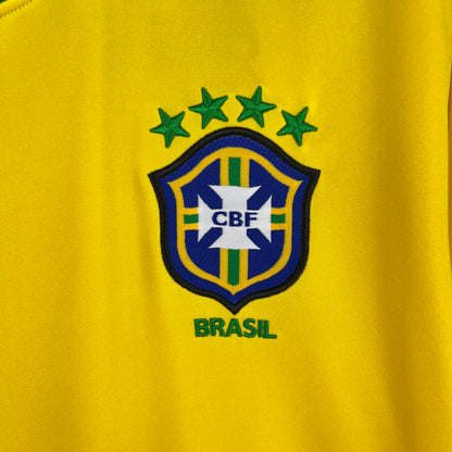 1998 Retro Brazil Home Jersey Long Sleeve