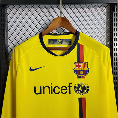 2008-2009 Retro Barcelona Away Jersey Long Sleeve