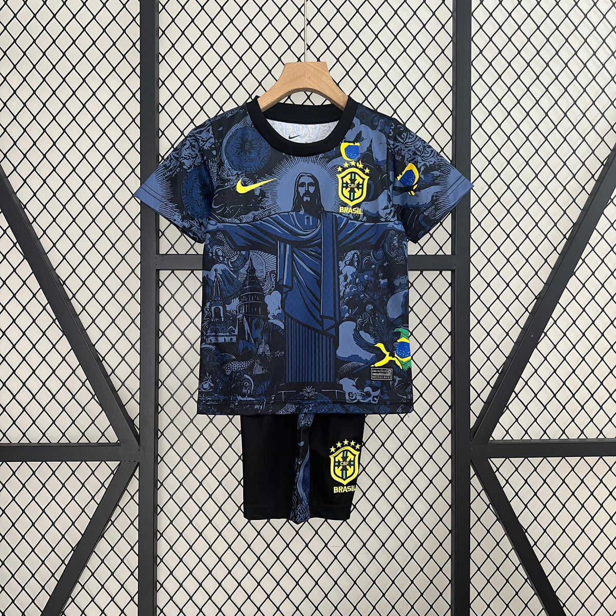 Brazil ”Jesus” Blue Limited Jersey Kids Size