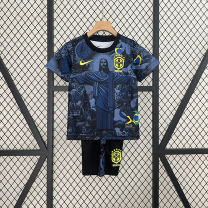 Brazil ”Jesus” Blue Limited Jersey Kids Size