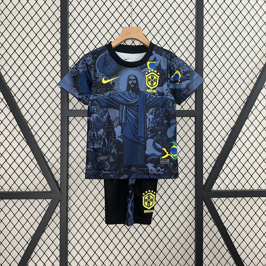 Brazil ”Jesus” Blue Limited Jersey Kids Size