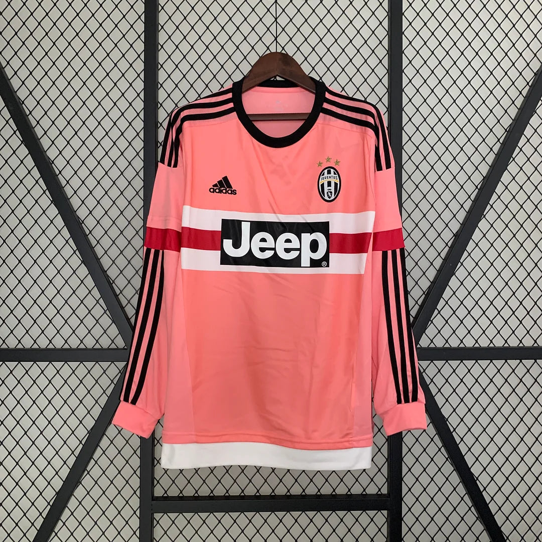 2015-2016 Juventus Retro Away Jersey Long Sleeve