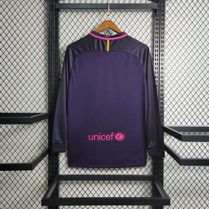 2016/2017 Retro Barcelona Away Jersey Long Sleeve