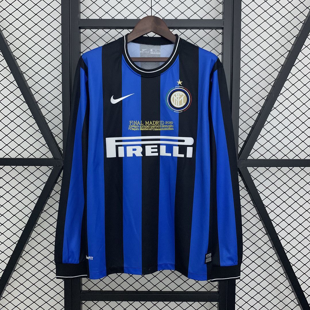 2009/2010 Retro Inter Milan Home Jersey Long Sleeve