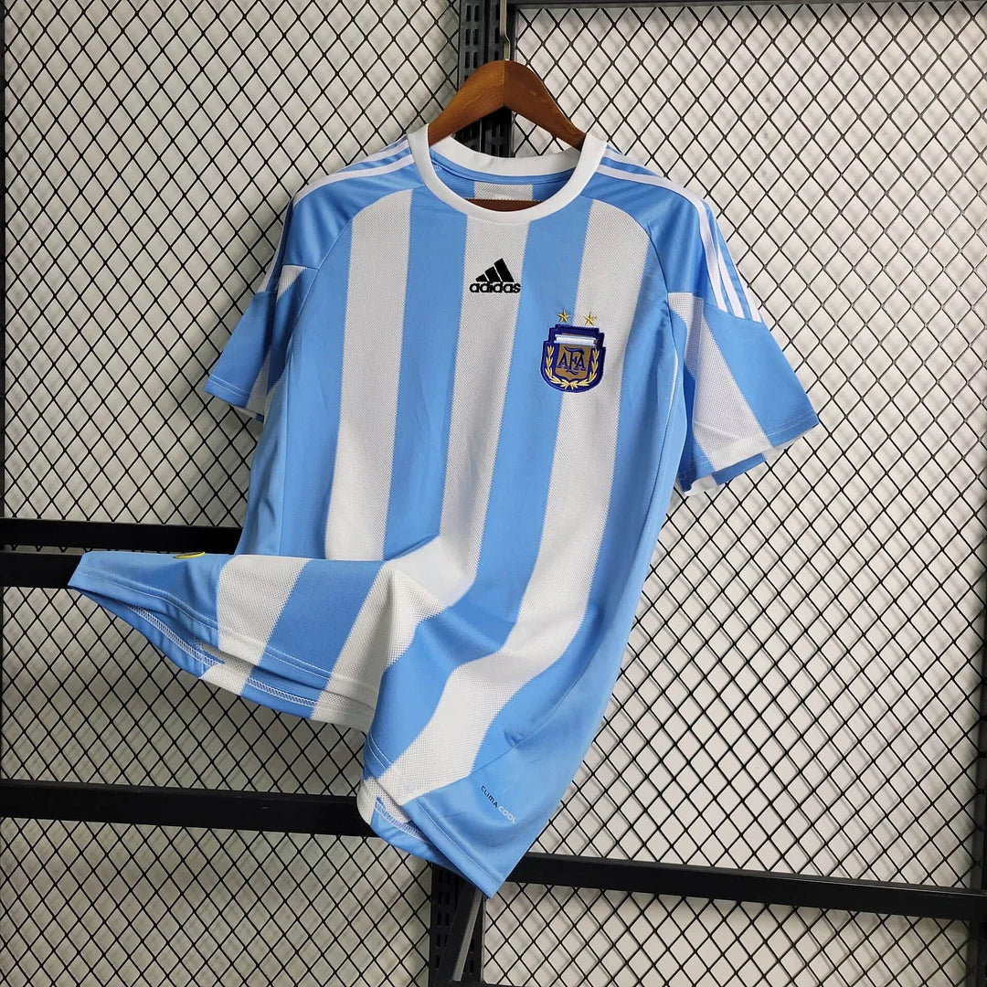 2010 Retro Argentina Home Jersey